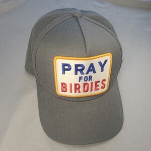 G/Fore Hat Cap Men's Grey Pray For Birdies Logo Golf Club Snap Back G4